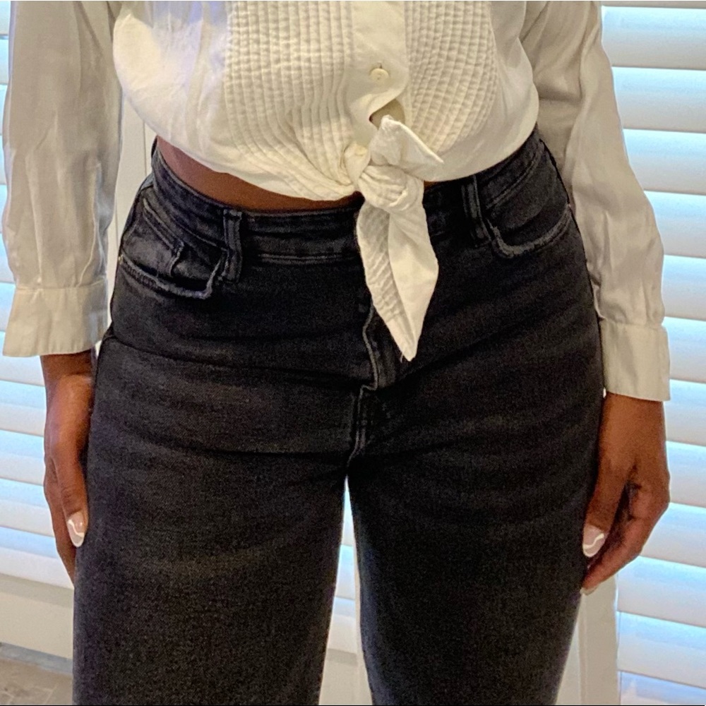 Zara | Acid wash high waisted skinny jeans